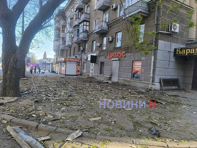 Появились фото и видео последствий ударов по Николаеву