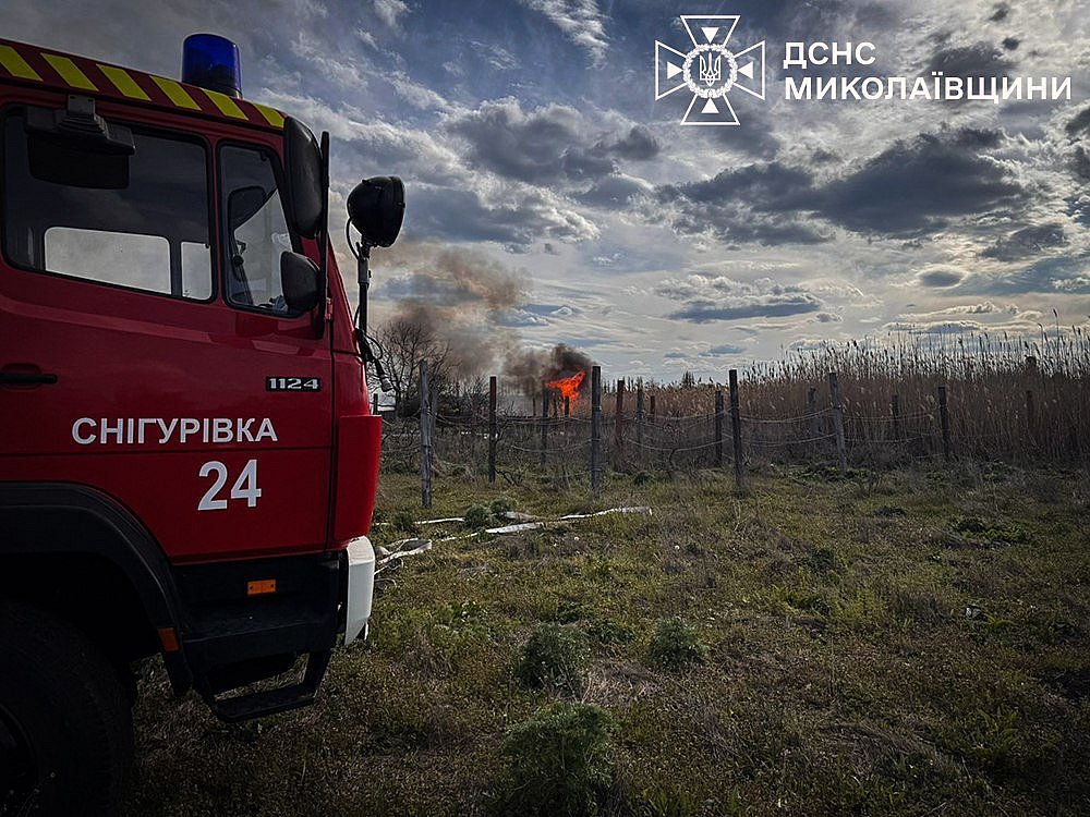 В Николаевской области горел мусор на городском полигоне