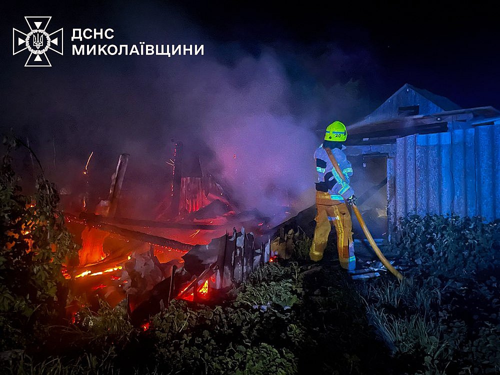 В Николаеве масштабно горел склад
