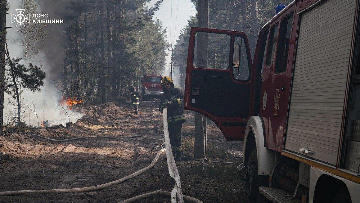 Площа пожежі у Чорнобильській зоні перевищила 1100 гектарів – відео з місця події