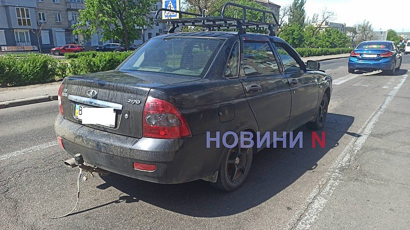 Lada влетіла в «Хонду» в центрі Миколаєва: постраждала жінка, рух утруднений