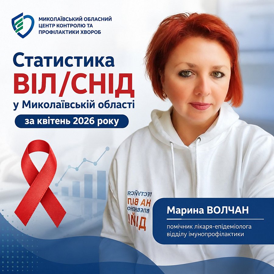За месяц в Николаевской области зарегистрировано 26 новых случаев ВИЧ-инфекции