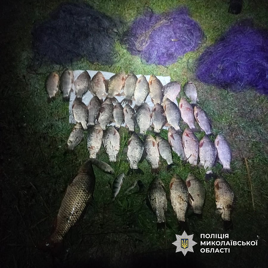 Поліція Миколаївщини посилила контроль за дотриманням правил рибальства під час нересту