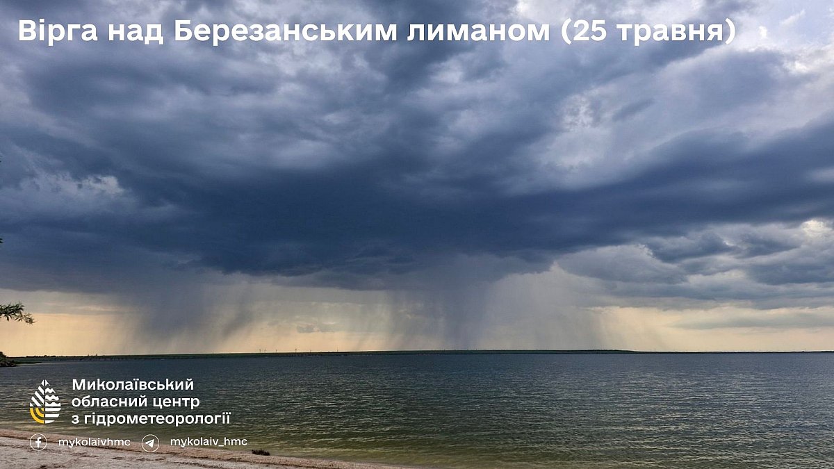В Николаевской области сфотографировали интересное атмосферное явление — виргу