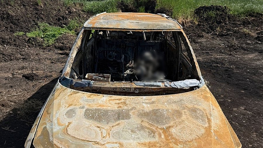 В Винницкой области нашли сожженный автомобиль с телом человека внутри