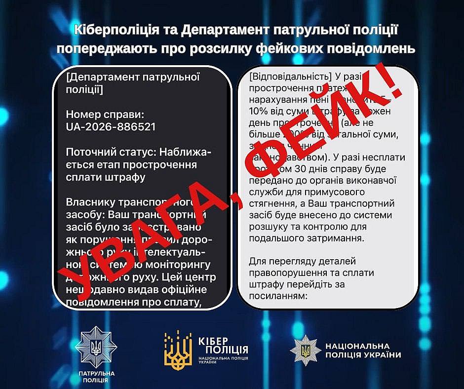 Осторожно, мошенники: полиция предупреждает о фейковых о штрафах за нарушение ПДД
