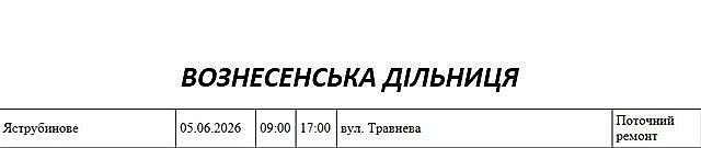 Де на Миколаївщині 5 червня не буде світла: список адрес