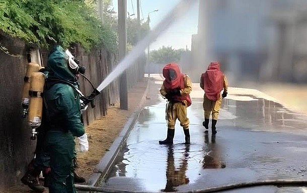 В Запорожье после атаки дронов произошла утечка вещества с запахом аммиака