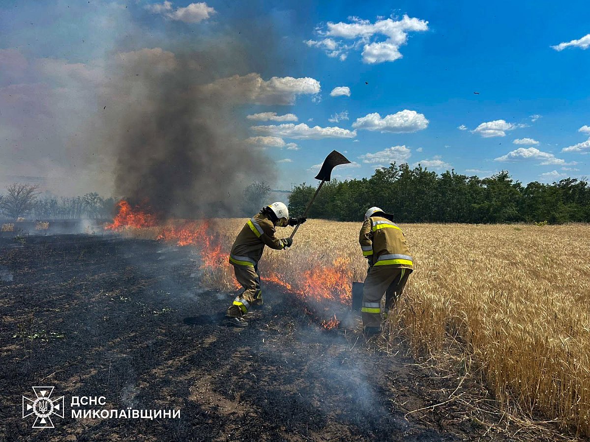 За сутки в Николаевской области произошло 42 пожара, два из них - из-за обстрелов
