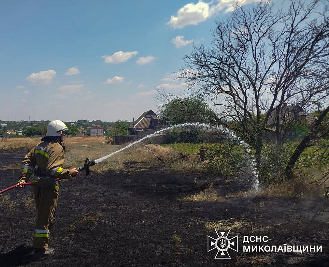 За сутки в Николаевской области произошло 42 пожара, два из них - из-за обстрелов