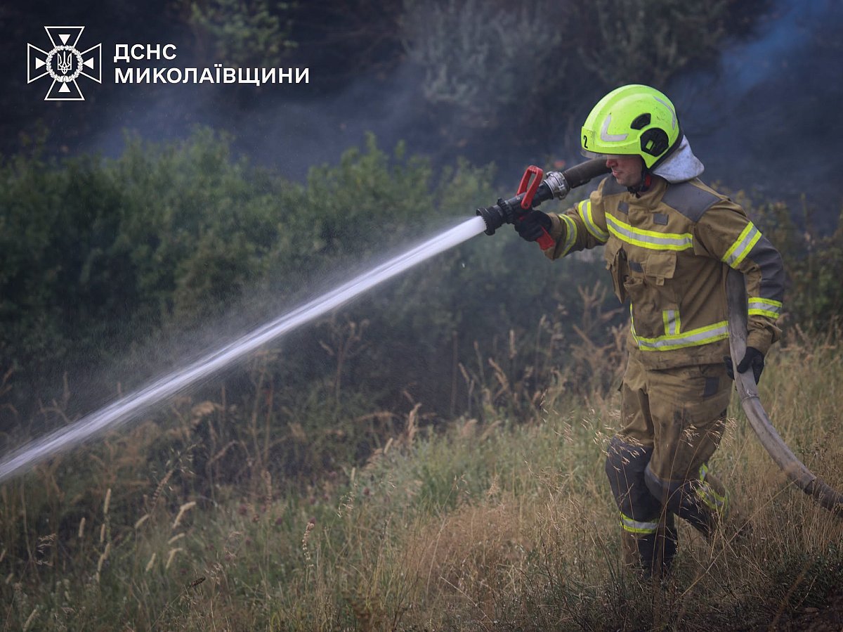 За сутки спасатели Николаевщины потушили 41 пожар, уничтожены гектары пшеницы 