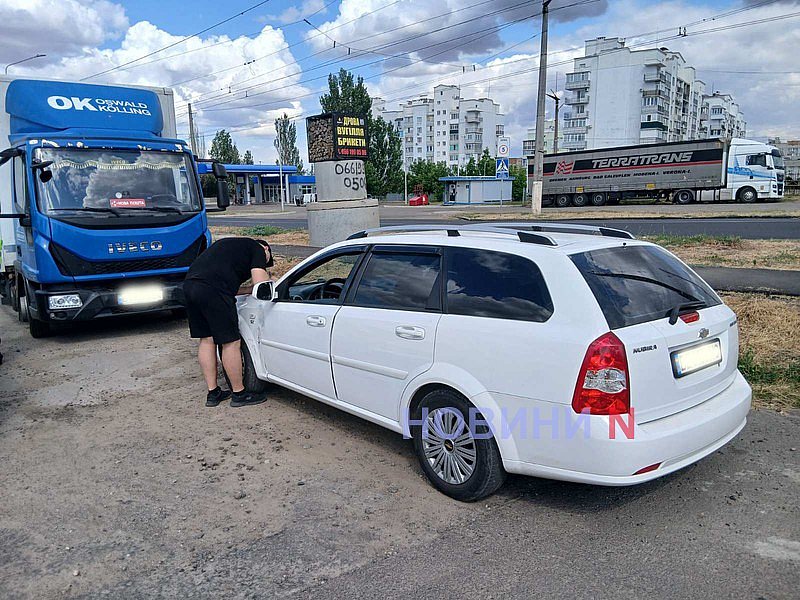 Фура и Chevrolet столкнулись в Николаеве