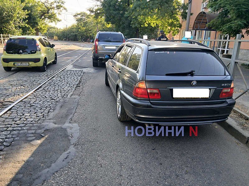 BMW «догнал» Mitsubishi в Николаеве 