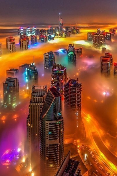 Ночная сказка Дубая. ФОТО