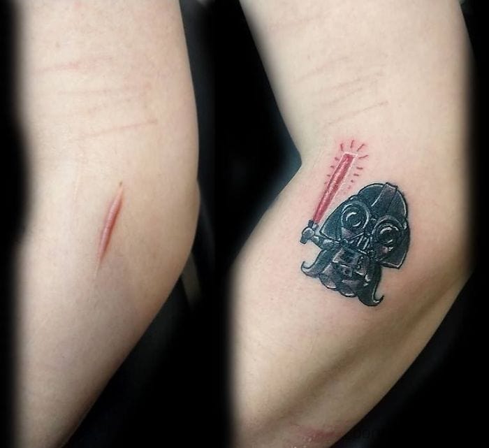 В сети показали  татуировки, благодаря которым владельцы могут хвастаться шрамами (ФОТО)