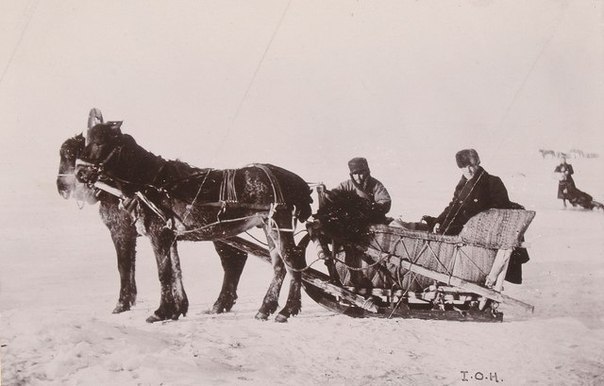 Катание на озере Байкал. Российская империя, 1896 год. ФОТО