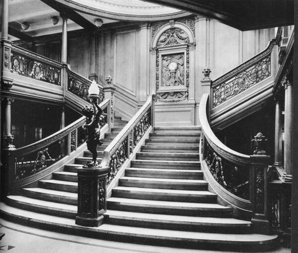 Знаменитая лестница Титаника, 1912 год. ФОТО