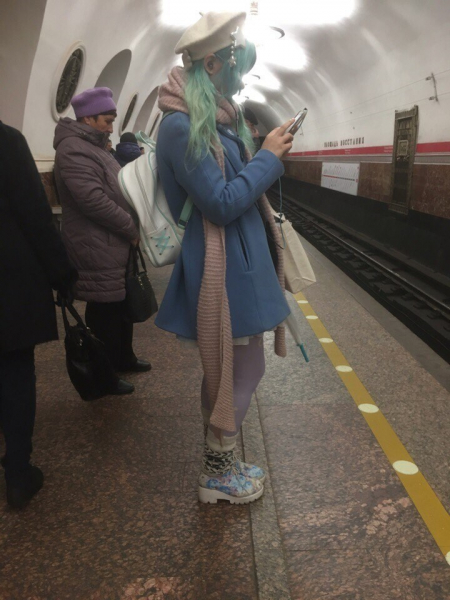 Самые стильные пассажиры метро