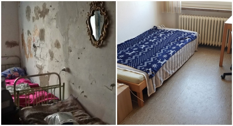 Сравниваем фото блогеров, сделанные в общежитиях наших вузов и в типичном европейском кампусе