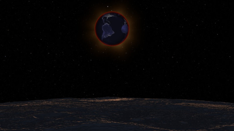 28 сентября лунное затмение. NASA показало, как оно выглядит с Луны. ВИДЕО