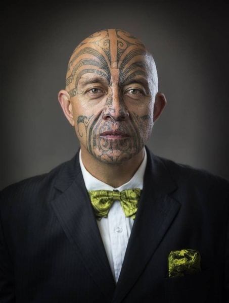 Новозеландский фотограф показал, как выглядели бы маори без своих традиционных татуировок