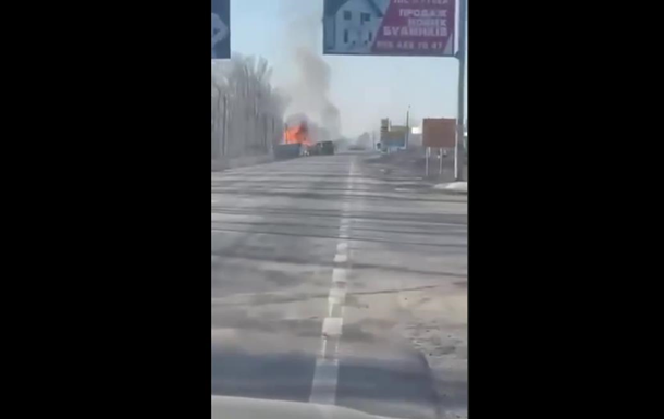 На въезде в Харьков идут бои