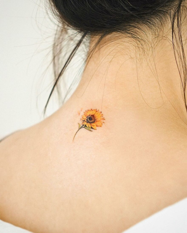Акварельные татуировки корейского тату-мастера Abii
