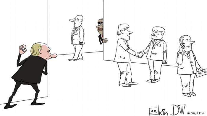Встречу Путина и Обамы высмеяли в свежей карикатуре