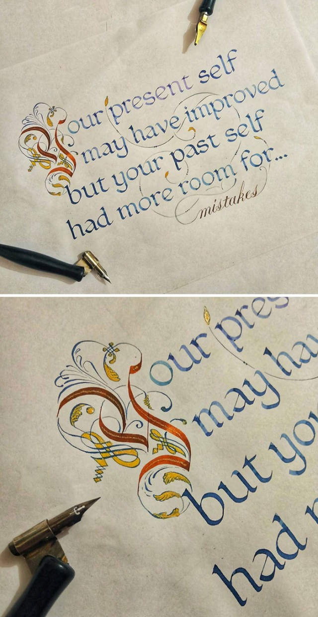 Красивый почерк и потрясающая каллиграфия