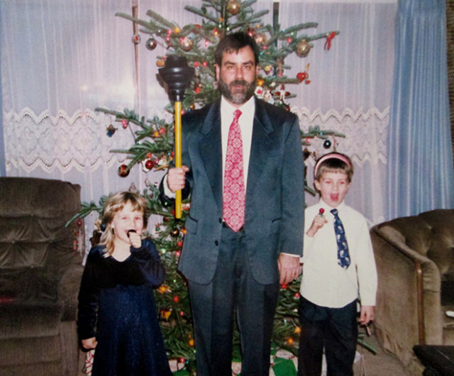 Смешные и нелепые рождественские семейные фотографии прошлого