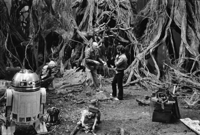 Фотографии со съёмочной площадки фильма «Звёздные войны»
