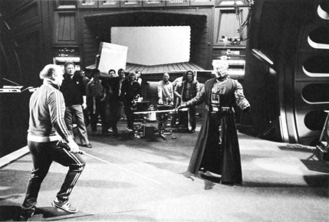 Фотографии со съёмочной площадки фильма «Звёздные войны»
