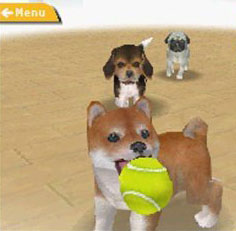 Компьютерная игра Nintendogs сводит с ума собак