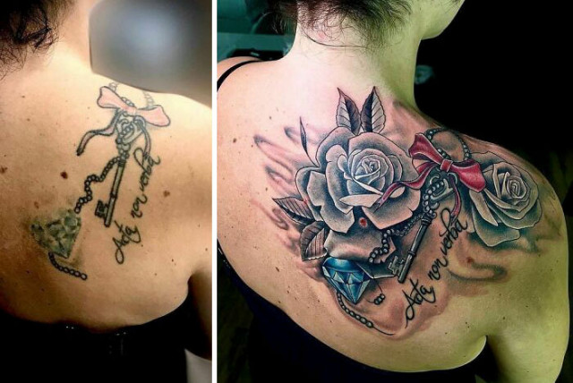 Примеры того, как тату-художники придают старым татуировкам новую жизнь