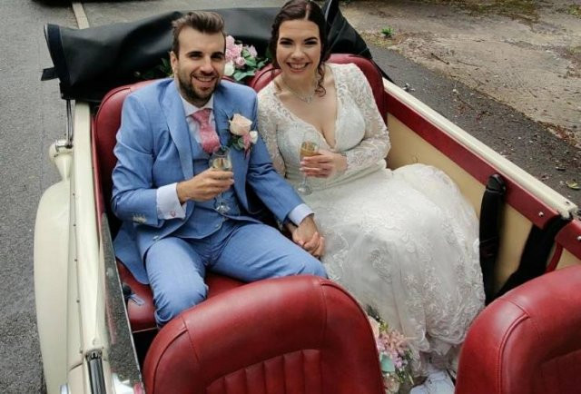 Пара сбросила на двоих 133 килограмма и, наконец, поженилась (фото)