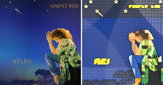 Обложки популярных музыкальных альбомов — из LEGO (фото)