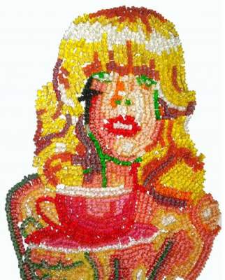 Американская художница создает удивительные картины из конфет. Фото