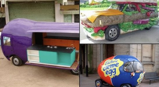 В сети показали транспорт, вдохновлённый едой (фото)