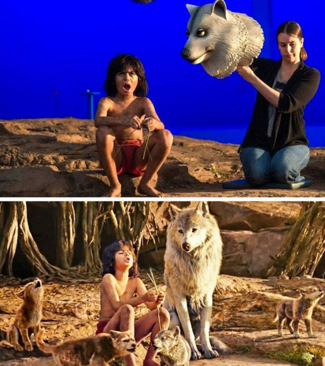 Сцены из популярных фильмов до и после добавления спецэффектов (фото)