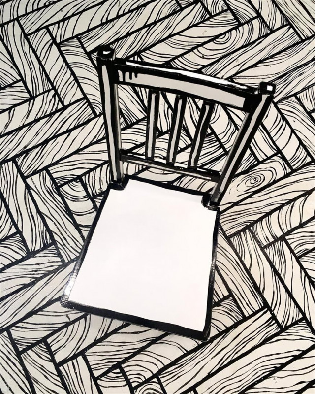 Эта 2D-кофейня заставляет почувствовать себя в чёрно-белой раскраске (фото)