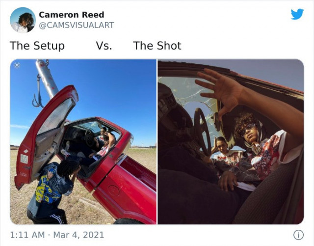 Интернет-пользователи показывают, как выглядит процесс фотосъёмки и конечный результат (фото)