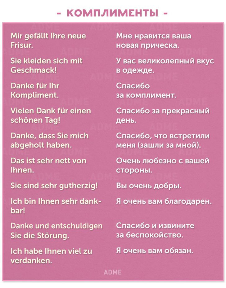 90 полезных фраз на немецком для повседневного общения