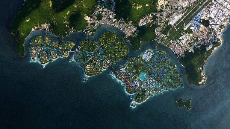 Архитекторы на примере островов Малайзии показали, каким будет будущее. Фото