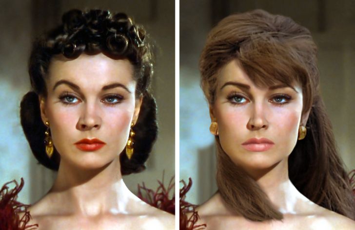 Как бы выглядели красавицы XX века в наше время. Вивьен Ли получилась красивее Анджелины Джоли