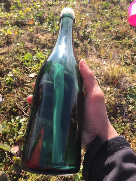 Американец нашел бутылку с посланием 50-летней давности