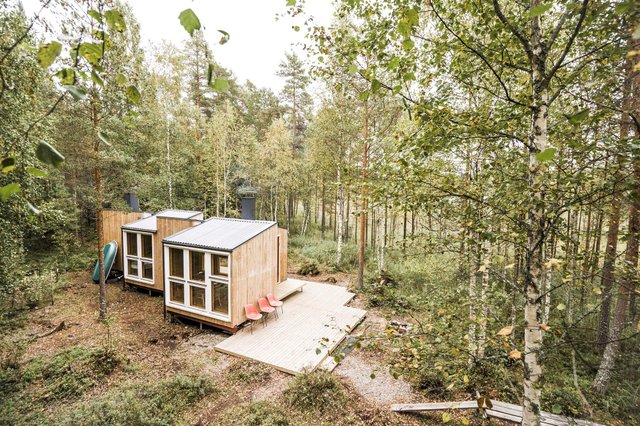 Фінські студенти власноруч створили ідеальний дім у лісі: вражаючі фото - фото 349189