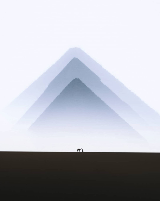 Египетский фотограф делает захватывающие фотографии пирамид Гизы (фото)