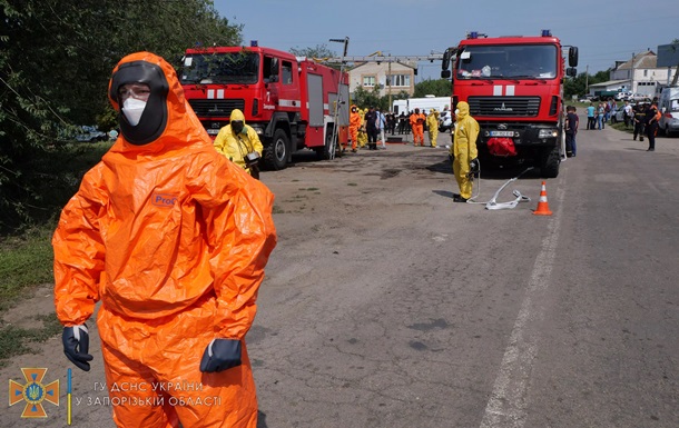 В Запорожье показали, как будут действовать в случае аварии на ЗАЭС