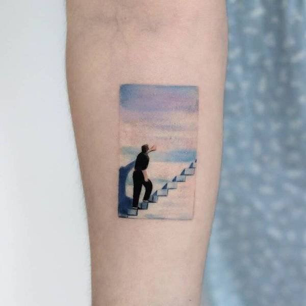 Татуировки Хакана Адика, сочетающие в себе знаменитые картины и персонажей поп-культуры (фото) 