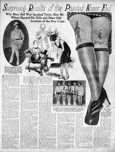 Розмальовані коліна: модний тренд 1920-х років (4 фото)